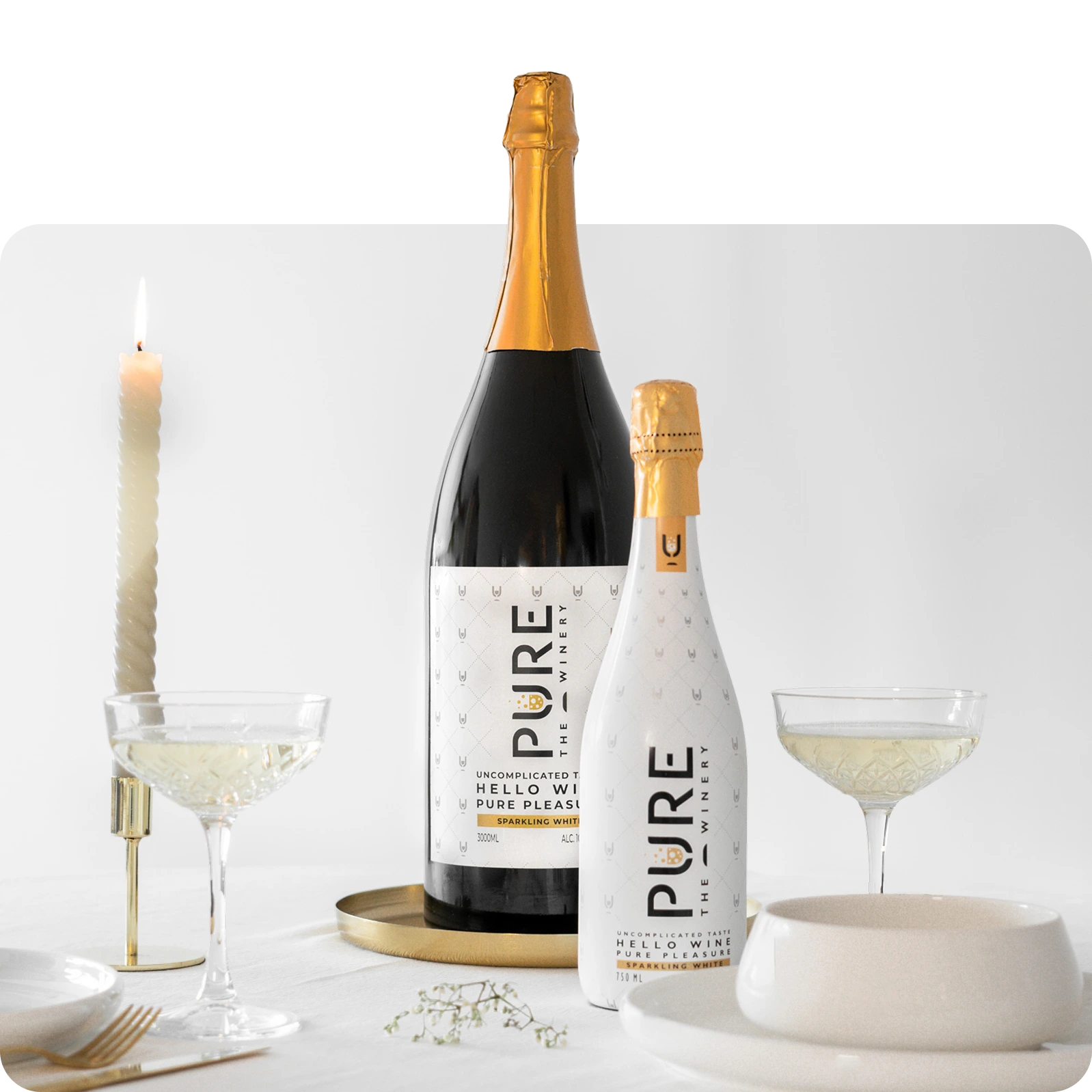 XXL (3L) Zero Zucchero Vino Bianco Spumante