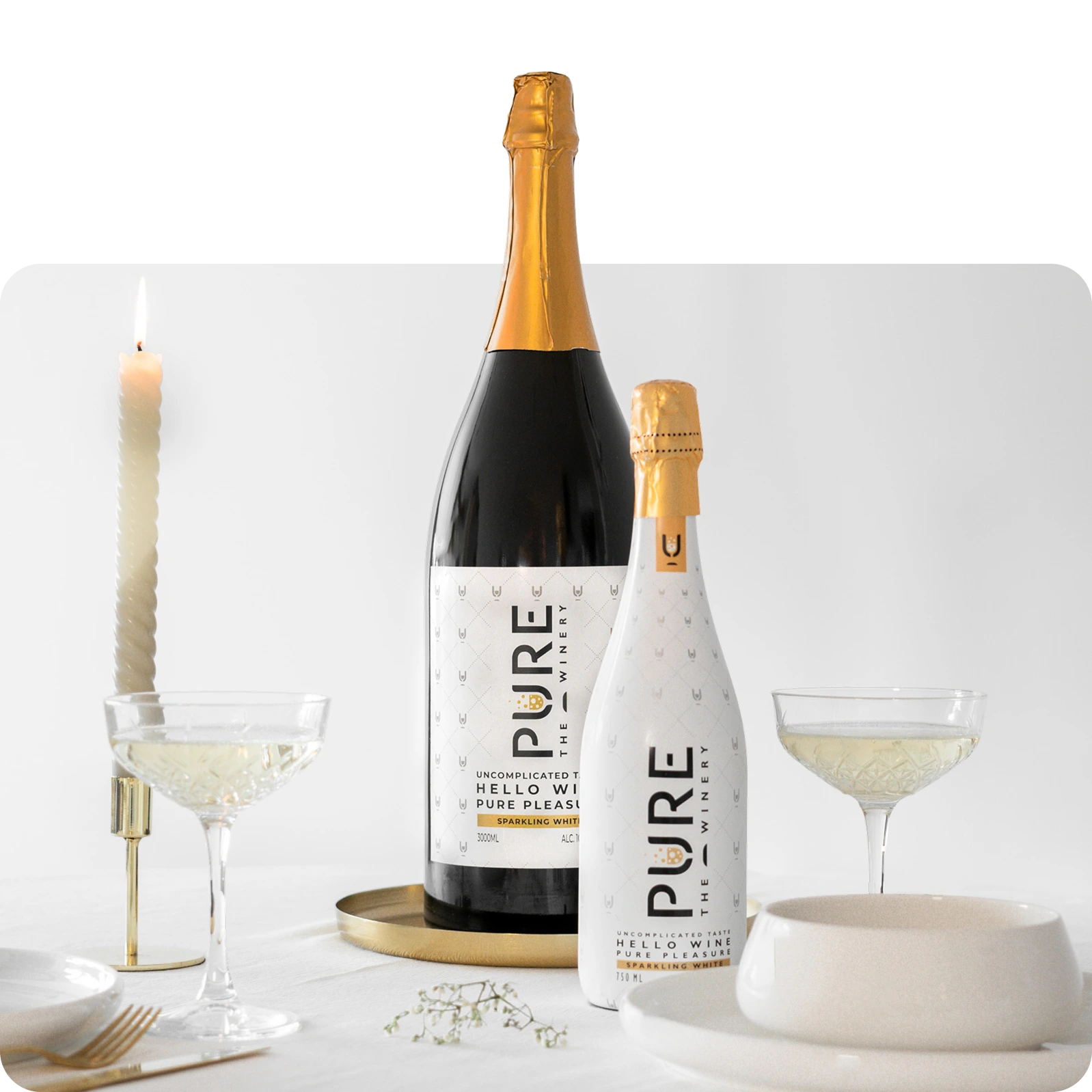 XXL (3L) Zero Zucchero Vino Bianco Spumante